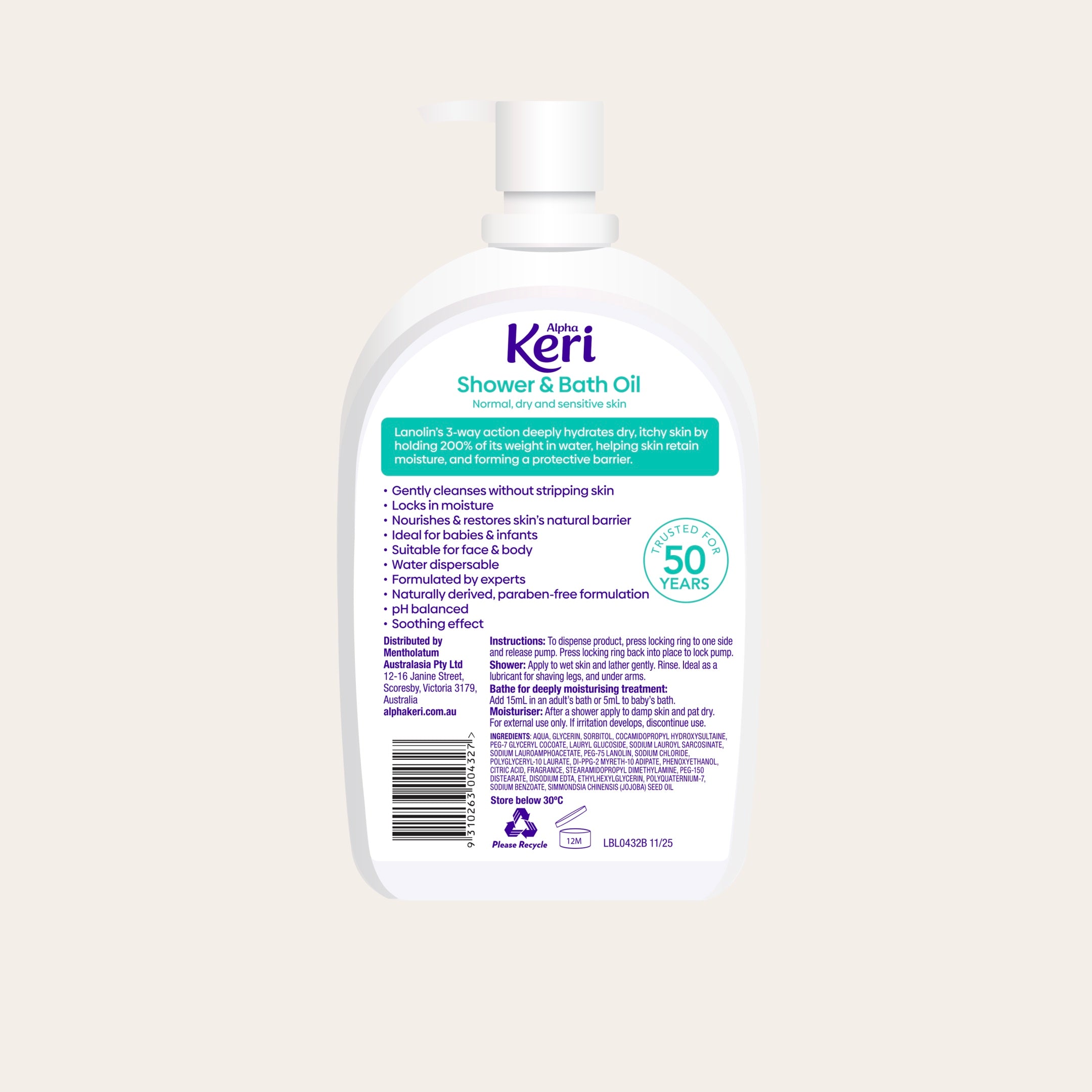 Hydrating Shower & Body Oil 1L